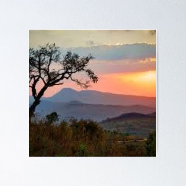 Item preview, Horizonte Dorado – Arte del paisaje del atardecer africano designed and sold by Pulse Of Africa.