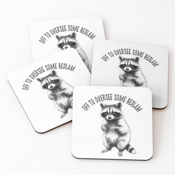 Item preview, Naughty Raccoon Creating Bedlam designed and sold by RowanGraphics.