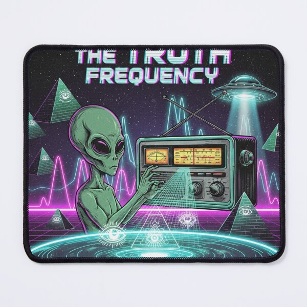 Item preview, The Truth Frequency – Retro Alien Illuminati Flat Earth Design designed and sold by Travelcases.