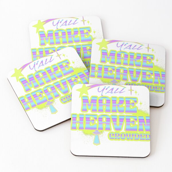 Item preview, Y'all Make Heaven Crowded Multicolor Text Based designed and sold by DivineHaven.