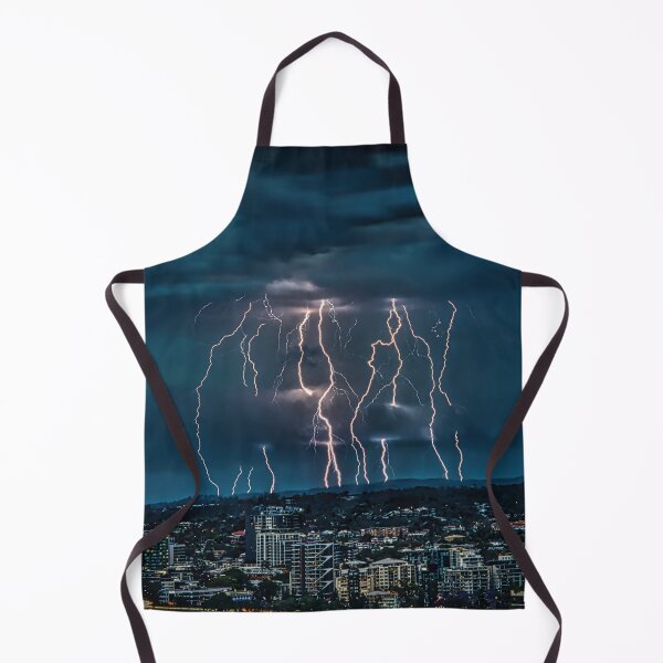 Item preview, Dramatic Lightning over city skyline designed and sold by pcole123.