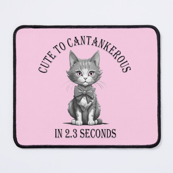 Item preview, Cute to Cantankerous Cat designed and sold by RowanGraphics.