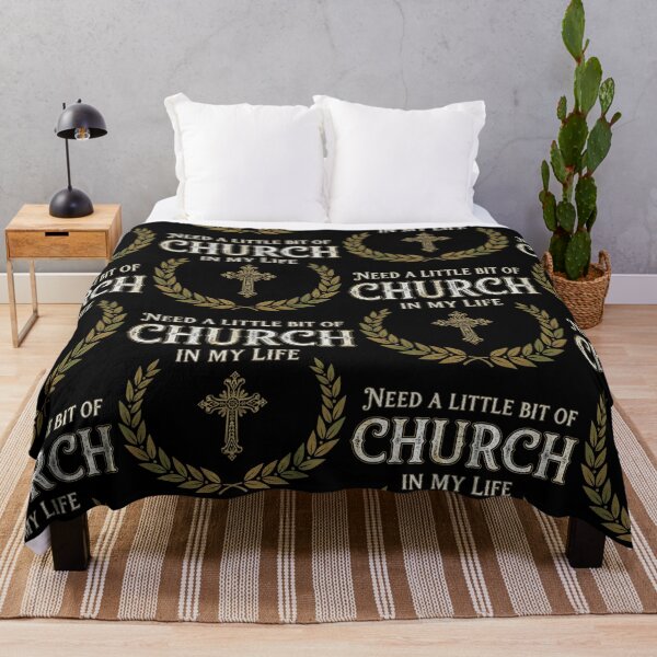 Item preview, Need A Little Bit Of Church In My Life Funny Artistic Christian Cross designed and sold by 519xdesign.
