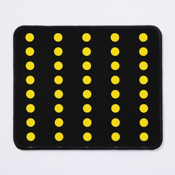 Item preview, Vivid Yellow Line Polka Dots on Black designed and sold by POLKAIWERX.