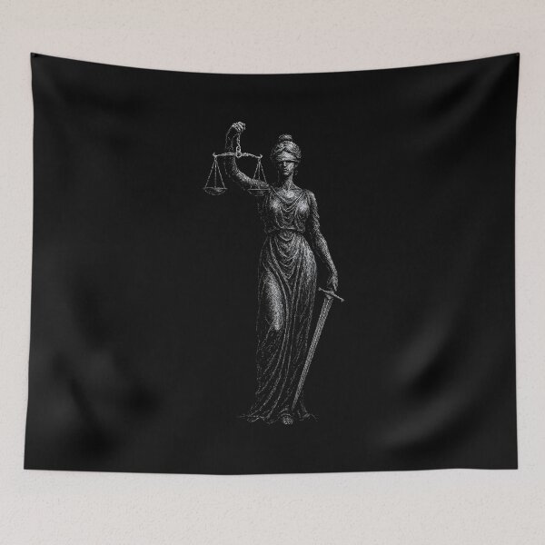Item preview, Gothic Distressed Lady Justice designed and sold by Mortisigil.