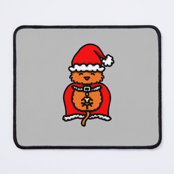 Item preview, Holiday Santa Cat with Candle designed and sold by DragginThruTime.
