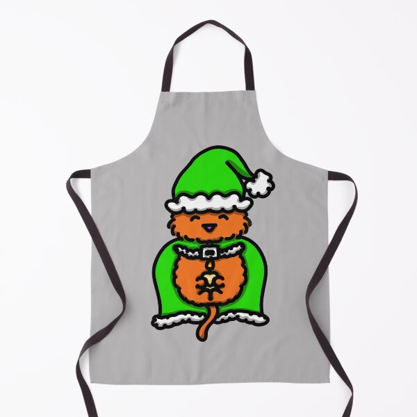 Item preview, Green Holiday Santa Cat with Candle designed and sold by DragginThruTime.