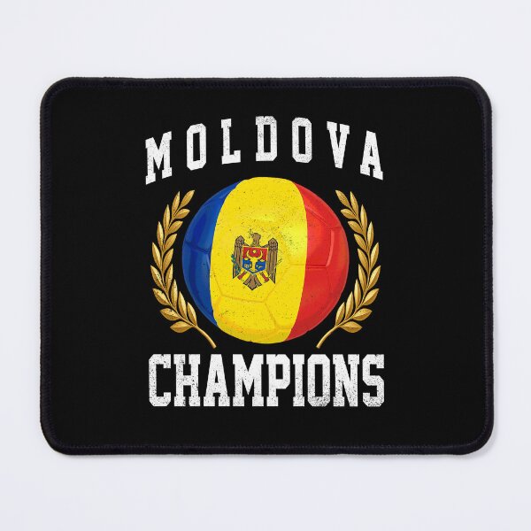 Item preview, SOCCER BALL FLAG CHAMPIONS - MOLDOVA - Fans and Teams for Men and Women T-shirt designed and sold by wallsandpatts.