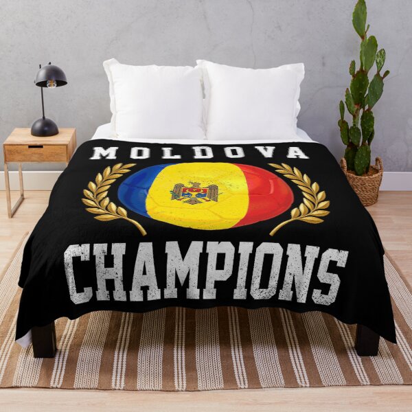 Item preview, SOCCER BALL FLAG CHAMPIONS - MOLDOVA - Fans and Teams for Men and Women T-shirt designed and sold by wallsandpatts.