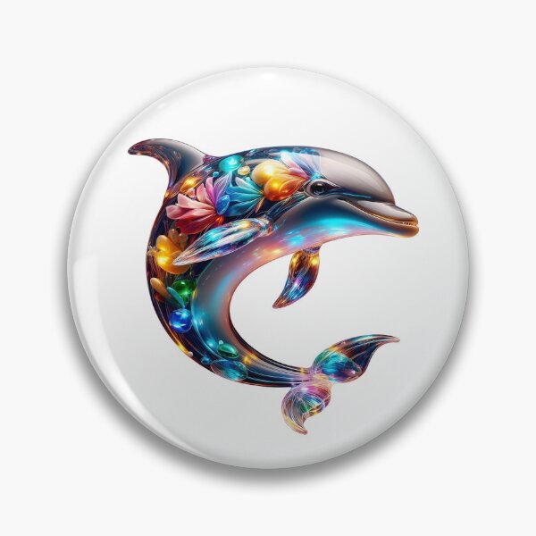 Item preview, Cute Glassy Dolphin Art designed and sold by GloriousArtSKD.