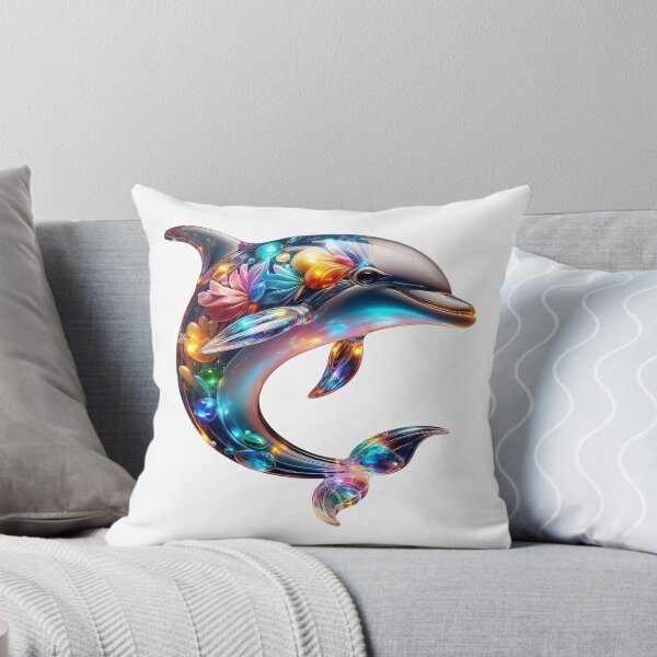 Item preview, Cute Glassy Dolphin Art designed and sold by GloriousArtSKD.