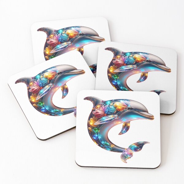 Item preview, Cute Glassy Dolphin Art designed and sold by GloriousArtSKD.