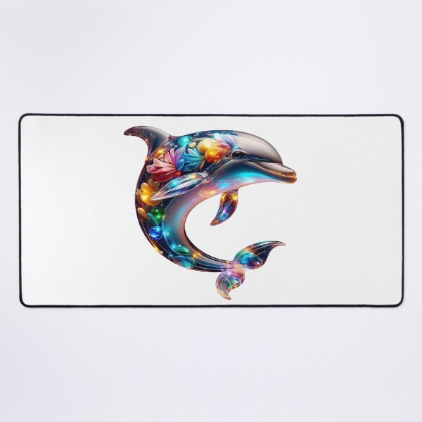 Item preview, Cute Glassy Dolphin Art designed and sold by GloriousArtSKD.