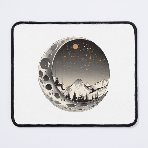 Item preview, Moon Dream Climber, Cosmic Mountain Scene designed and sold by StillOdd.