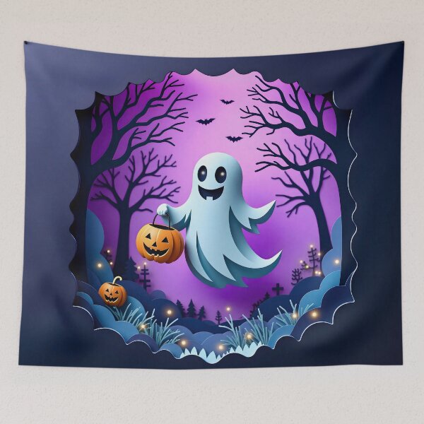 Item preview, Pumpkin Ghost designed and sold by Ilona Abou-Zolof.