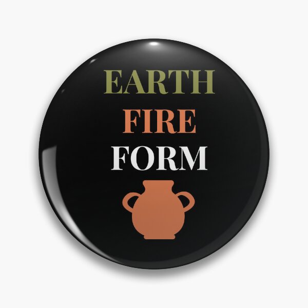 Item preview, Earth, Fire, Form – Pottery Art Design for Ceramic Artists, Clay Lovers & Studio Potters designed and sold by HyzoArt.