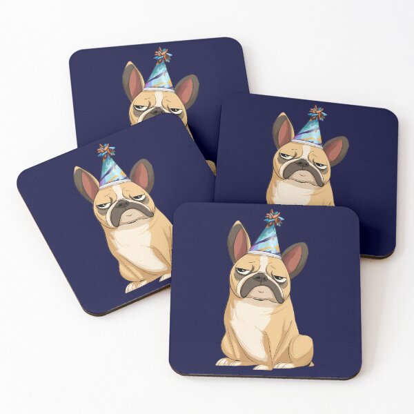 Item preview, Party French Bulldog Sticker designed and sold by purrfect pattern.