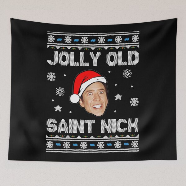 Item preview, Jolly Old Saint Nick Nicolas Cage Christmas designed and sold by myhero2699.