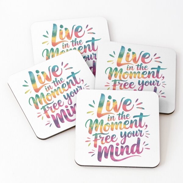Item preview, Live in the moment, Free your mind designed and sold by nimmitrends.