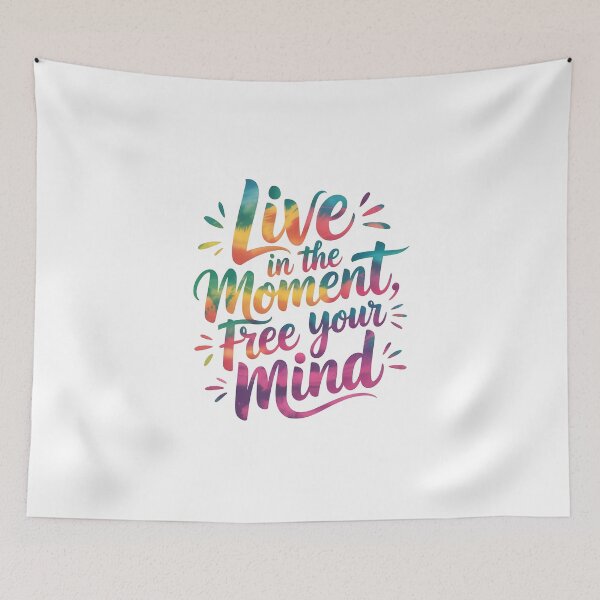 Item preview, Live in the moment, Free your mind designed and sold by nimmitrends.