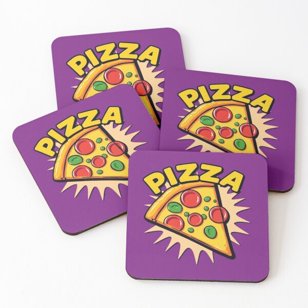 Item preview, Purple Pop Art Pizza Slice Collection designed and sold by SaucyFoodTruck.