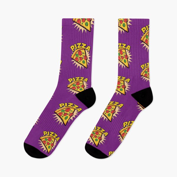 Item preview, Purple Pop Art Pizza Slice Collection designed and sold by SaucyFoodTruck.