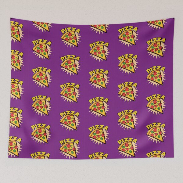 Item preview, Purple Pop Art Pizza Slice Collection designed and sold by SaucyFoodTruck.