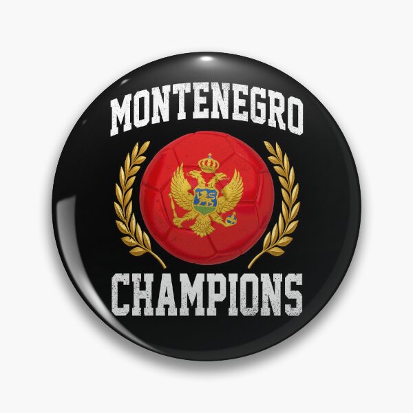 Item preview, SOCCER BALL FLAG CHAMPIONS - MONTENEGRO - Fans and Teams for Men and Women T-shirt designed and sold by wallsandpatts.