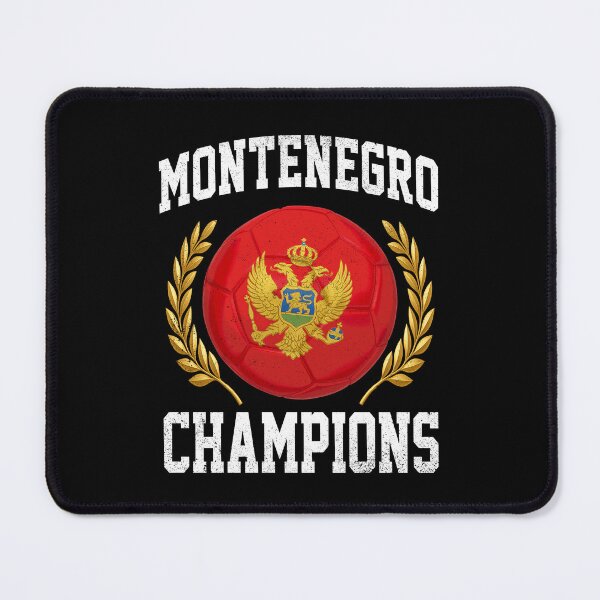 Item preview, SOCCER BALL FLAG CHAMPIONS - MONTENEGRO - Fans and Teams for Men and Women T-shirt designed and sold by wallsandpatts.