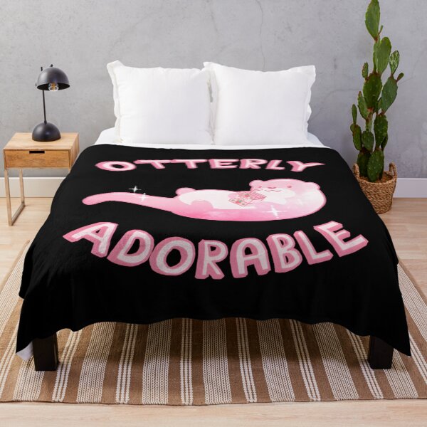 Item preview, Otterly Adorable Pink Otter Holding Kawaii Strawberry designed and sold by LashMcgregory.