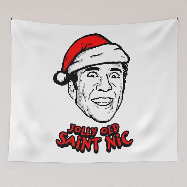Item preview, Jolly Old Saint Nic (Nicolas Cage Santa Claus Christmas) designed and sold by myhero2699.