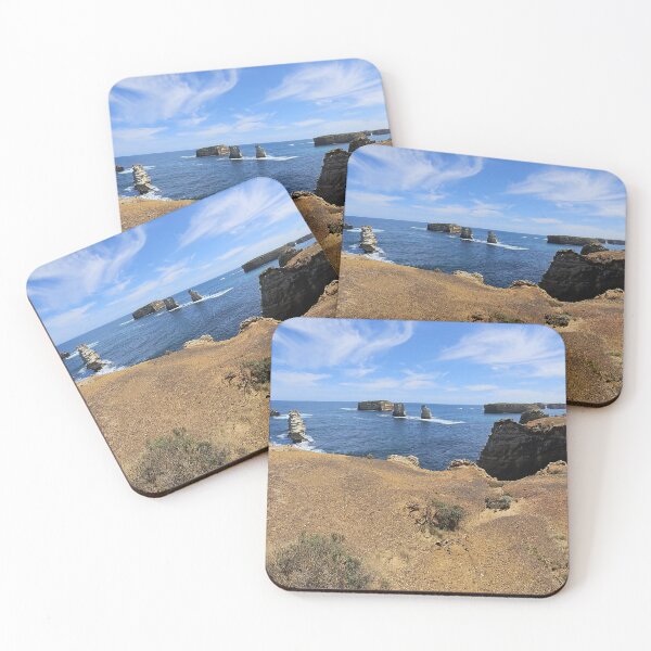 Item preview, Panorama costero de la Bahía de las Islas de Victoria designed and sold by Yolanda Caporn Art.
