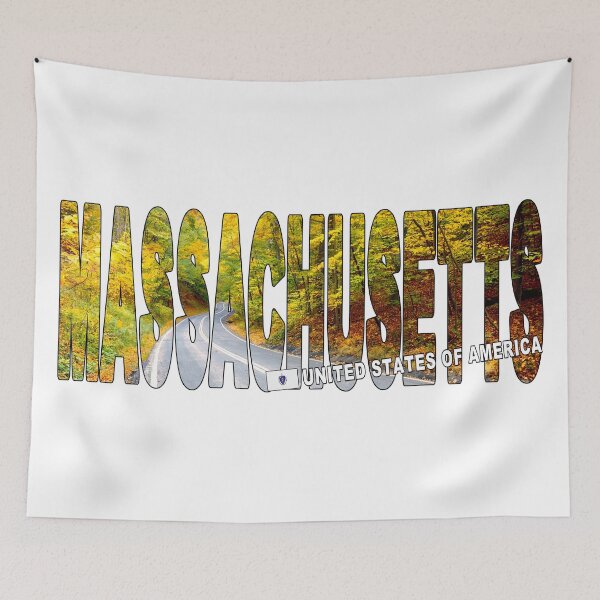 Item preview, MASSACHUSETTS United States of America - Road through Fall designed and sold by Adam Gormley.