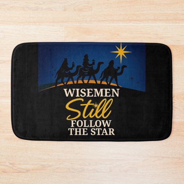 Item preview, Wisemen Still Follow the Star - Star of Bethlehem Nativity Silhouette Art Christmas Christian Faith Graphic designed and sold by AnTartstudios.