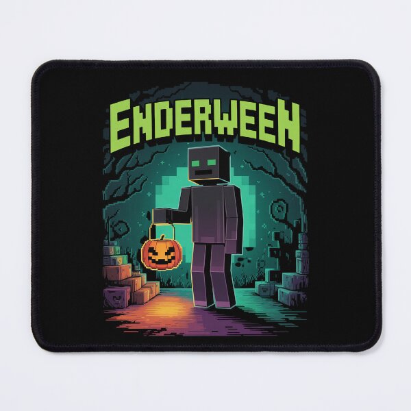 Item preview, ENDERWEEN Enderman Halloween Pun | Pixel Game Art Jack O' Lantern Mob | Voxel Gamer Trick or Treat Design designed and sold by pixelpopplanet.