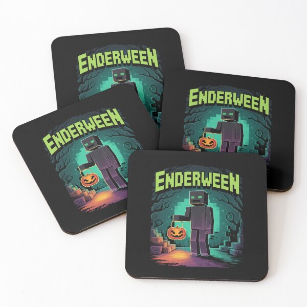 Item preview, ENDERWEEN Enderman Halloween Pun | Pixel Game Art Jack O' Lantern Mob | Voxel Gamer Trick or Treat Design designed and sold by pixelpopplanet.