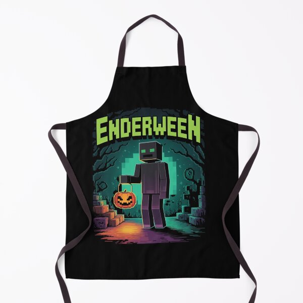 Item preview, ENDERWEEN Enderman Halloween Pun | Pixel Game Art Jack O' Lantern Mob | Voxel Gamer Trick or Treat Design designed and sold by pixelpopplanet.