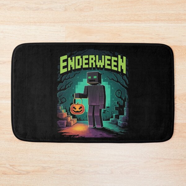 Item preview, ENDERWEEN Enderman Halloween Pun | Pixel Game Art Jack O' Lantern Mob | Voxel Gamer Trick or Treat Design designed and sold by pixelpopplanet.