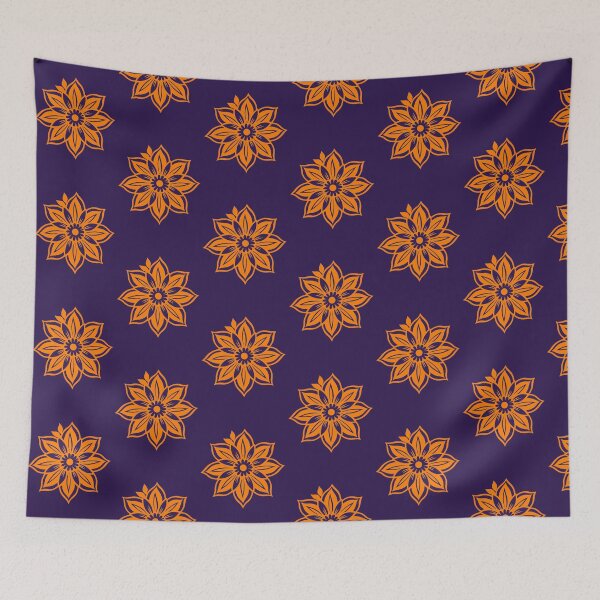 Item preview, Orange Mandala Art – Spiritual Geometric Design designed and sold by Harshit_Digital_Arts.