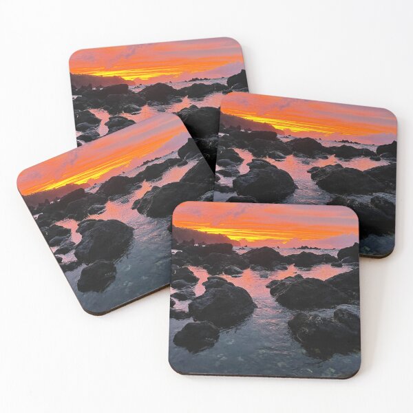 Item preview, Fiery Sunset Over Lava Shore designed and sold by TrisaThyme.