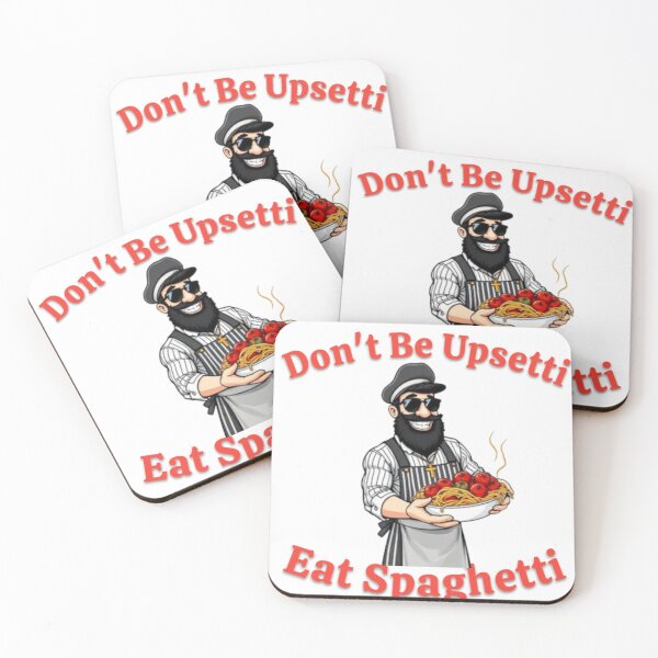 Item preview, Don't Be Upsetti Eat Spaghetti Pop Art Collection designed and sold by SaucyFoodTruck.