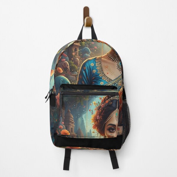 Item preview, Portraits that celebrate the strength, beauty, or traditional/contemporary attire of Indian women, sometimes with a surreal or maximalist touch. designed and sold by DrmartDesigns.