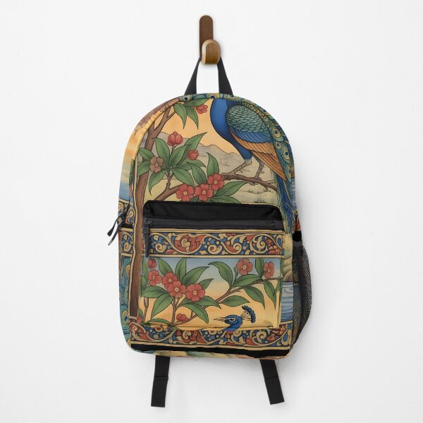 Item preview, peacock on a brach indian classical painting designed and sold by DrmartDesigns.