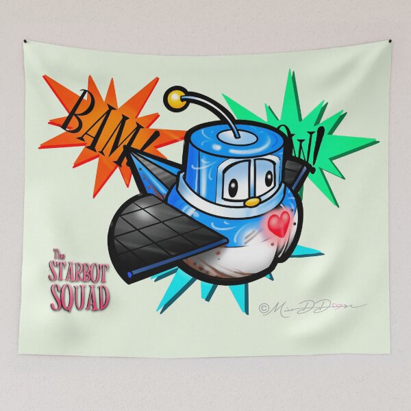 Item preview, STARBOT Squad- Birdee and the Bam! designed and sold by MetroINKbooks.