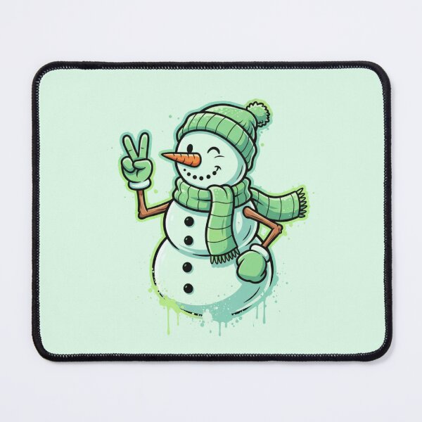 Aperçu de l'œuvre Bonhomme de neige cool et symbole de paix créée et vendue par 0606PM.
