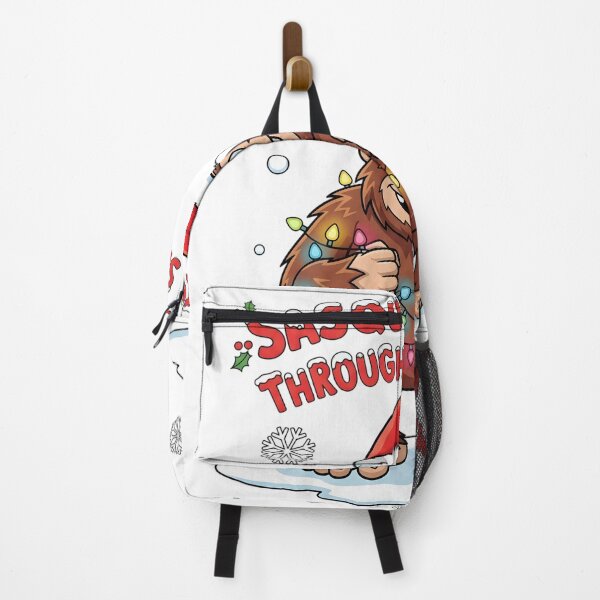 Item preview, Funny Bigfoot Christmas Cartoon – “Sasquatchin’ Through the Snow designed and sold by SaicoGN.