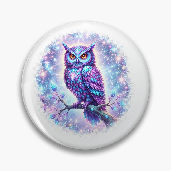 Item preview, Celestial Crystal Owl designed and sold by CelticSoulShop.