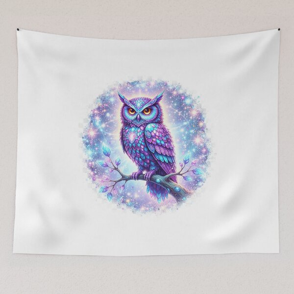 Item preview, Celestial Crystal Owl designed and sold by CelticSoulShop.