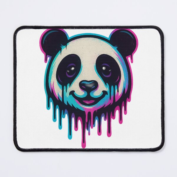 Item preview, Vaporwave Drip Panda – Neon Aesthetic Street Sticker designed and sold by Dreamy Panda Studio .