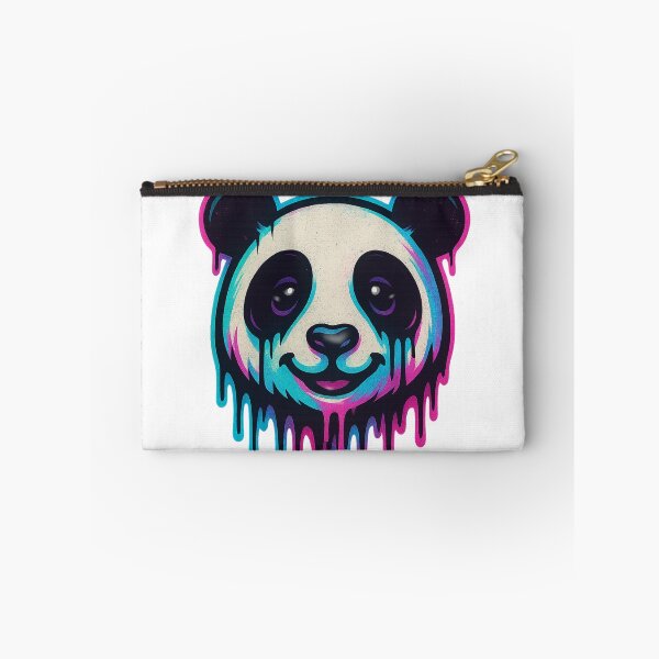 Item preview, Vaporwave Drip Panda – Neon Aesthetic Street Sticker  designed and sold by Dreamy Panda Studio .
